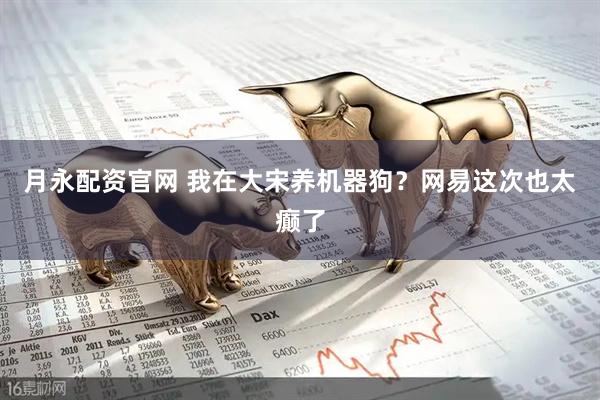 月永配资官网 我在大宋养机器狗？网易这次也太癫了